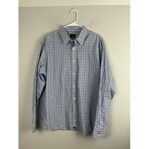 UNTUCKit Durif WF Long Sleeve Cotton Plaid Shirt Button Up Men's X-Large Reg Fit